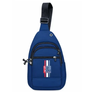 Stylish Crossbody Chest Bag - Blue