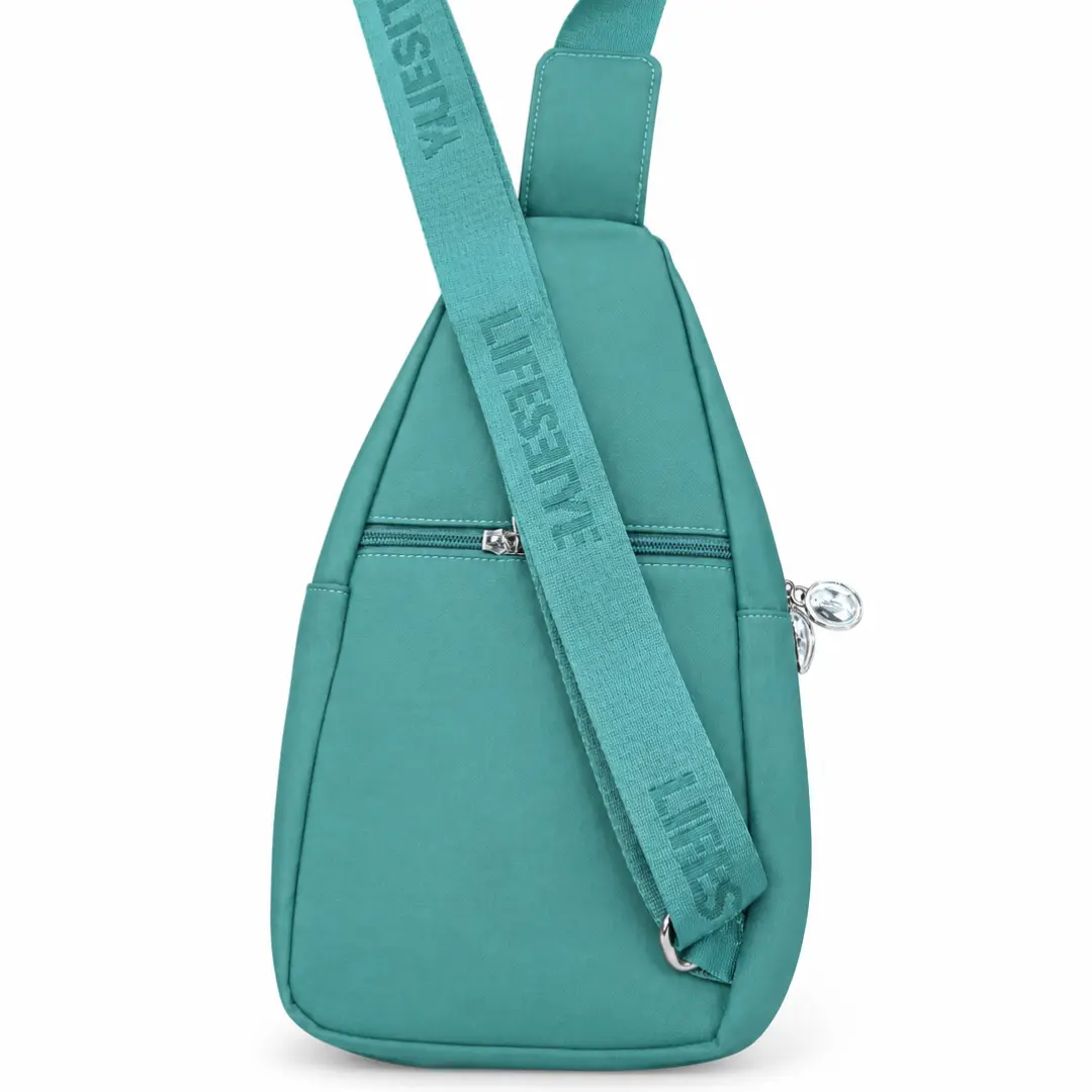 Women’s Casual Sling Crossbody Bag – Green - Image 4