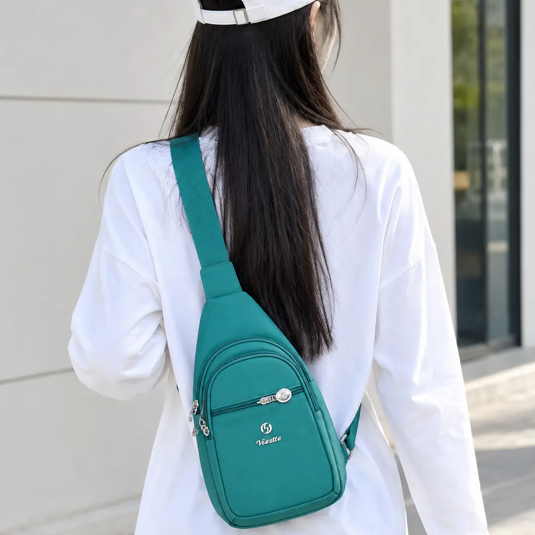 Women’s Casual Sling Crossbody Bag – Green - Image 2